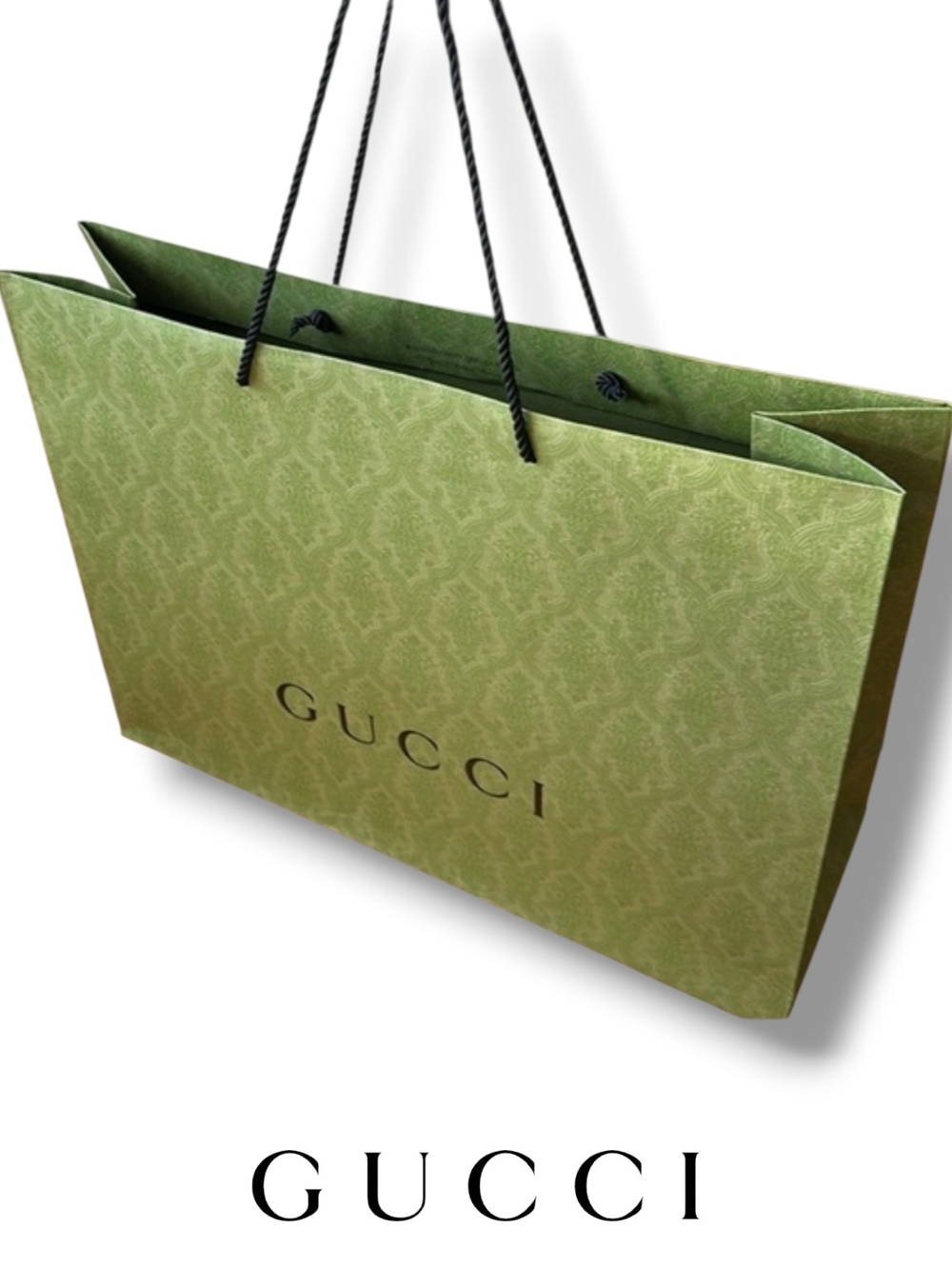 Gucci Green Designer Shopping Bag - Luxury Carryall